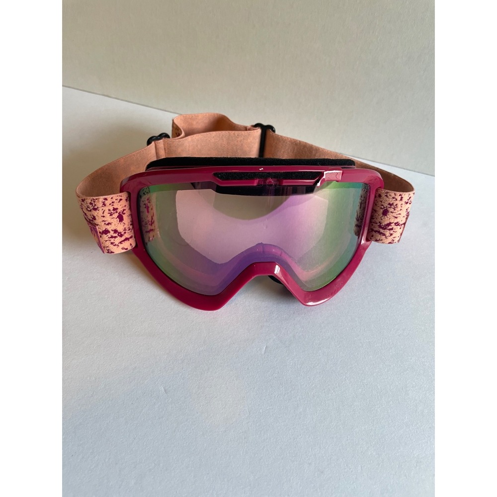 Dragon Alliance Womens Snow Goggles Magenta Frame Mirrored Lens Pink Strap